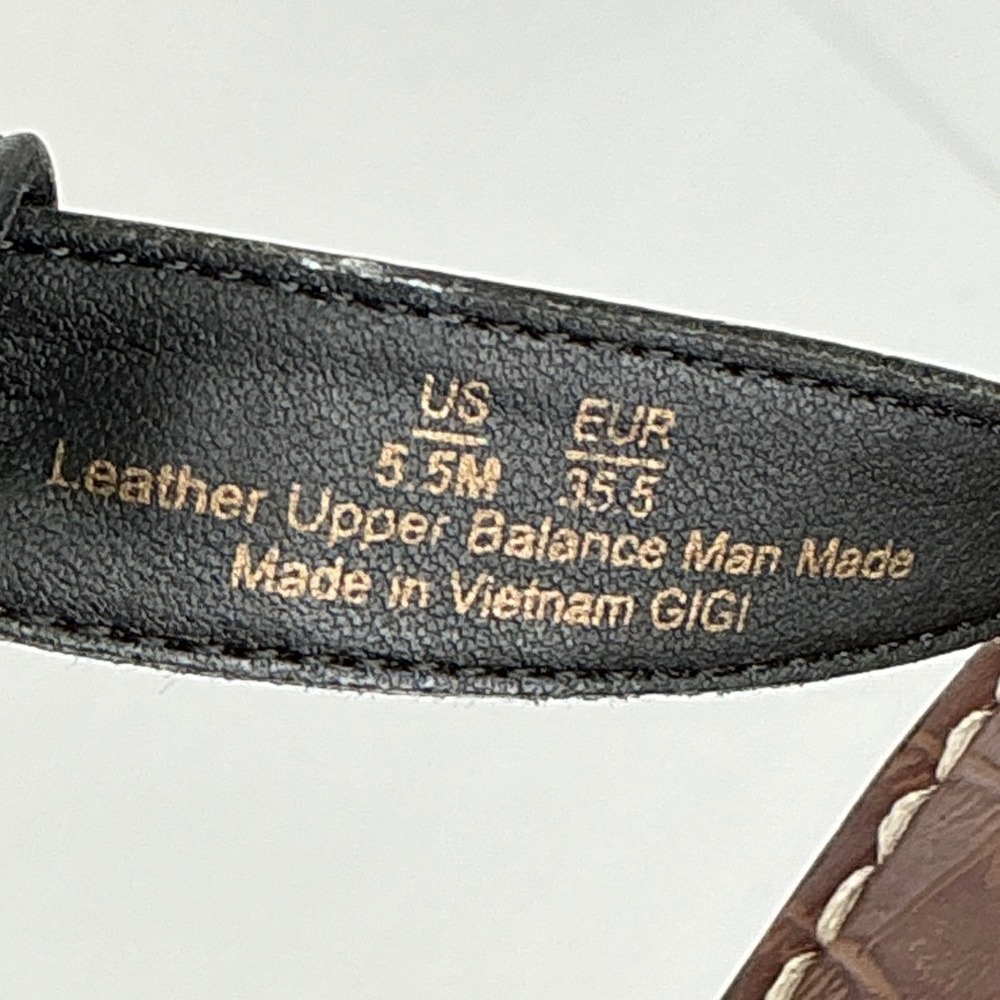 Sam Edelman Size 5.5 Black Leather T-Strap Thong Flat Sandals NEW Gigi $50 - Picture 6 of 12